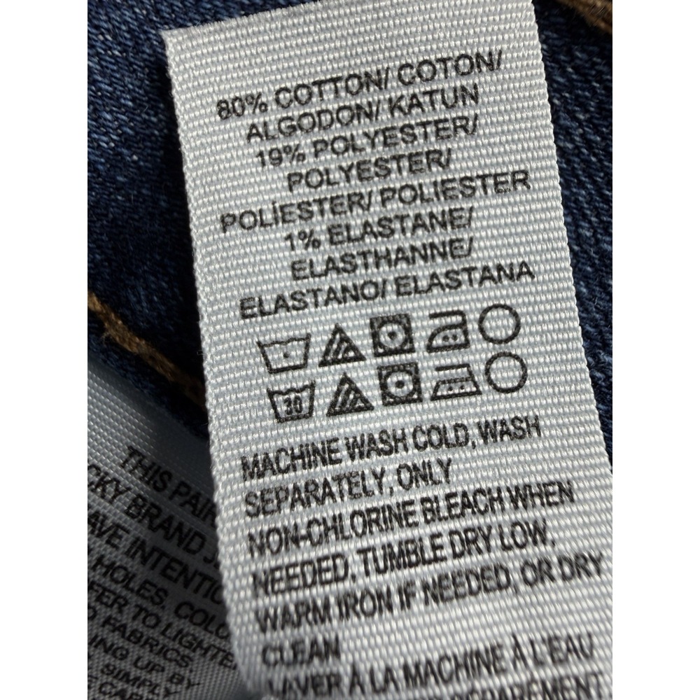 Lucky Brand 410 Athletic Fit Jeans Blue Denim Men's Size 40x30 Measures 42x30 - Picture 14 of 15